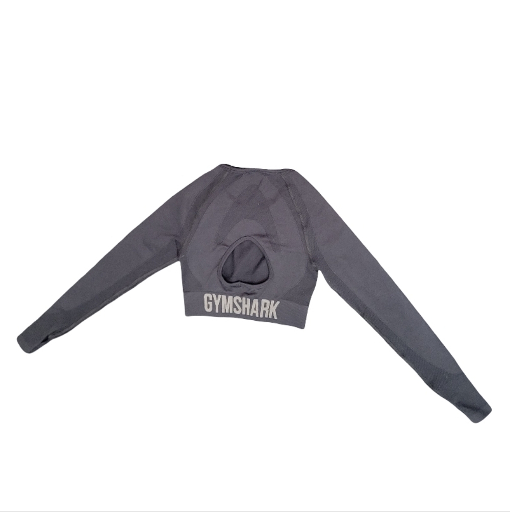 Gymshark Black Long Sleeve Top - Size Medium - Picture 3 of 8